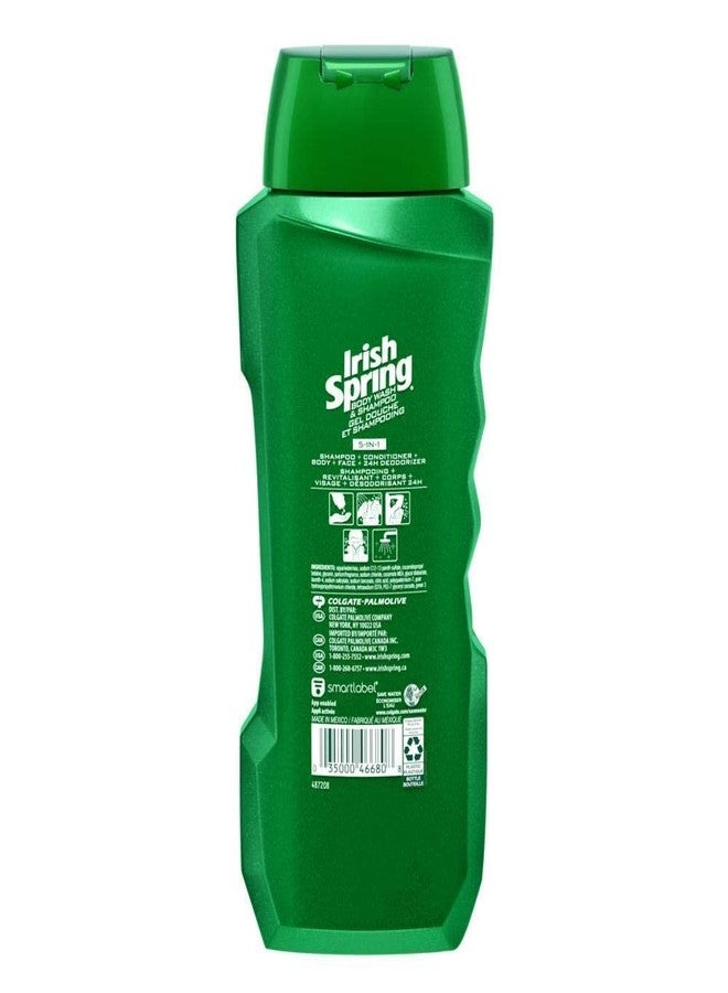 أيريش سبرينج شامبو وبلسم وغسول للجسم وغسول للوجه ومزيل للعرق من Irish-Spring، 18 أونصة (عبوة من 4 قطع) - Image 4